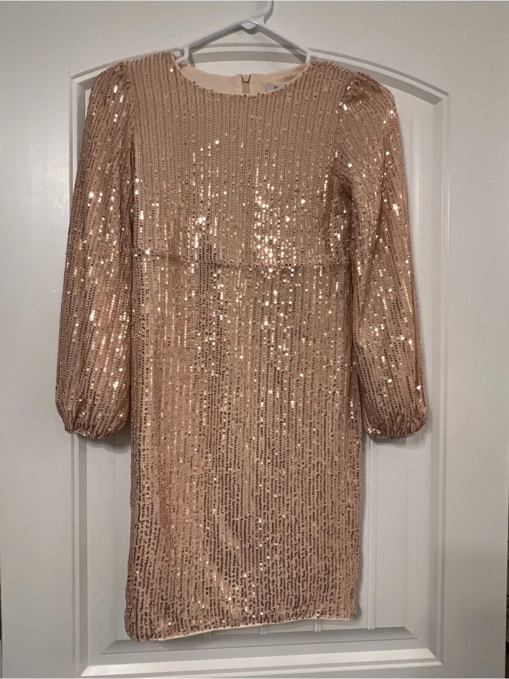 Grace Karin Girls Sequin Party Dress in Rose Gold